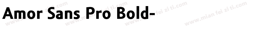 Amor Sans Pro Bold字体转换